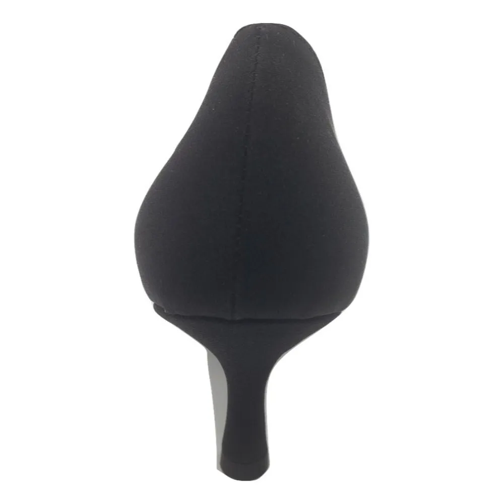 792 Crepe Nero Black Fabric Versani Pumps