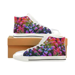 Art Succulents High Top Women's Shoes up to size 12