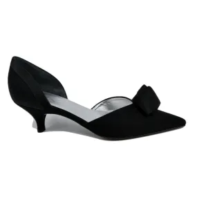 Baird Black Satin Anne Klein d'Orsay Pumps