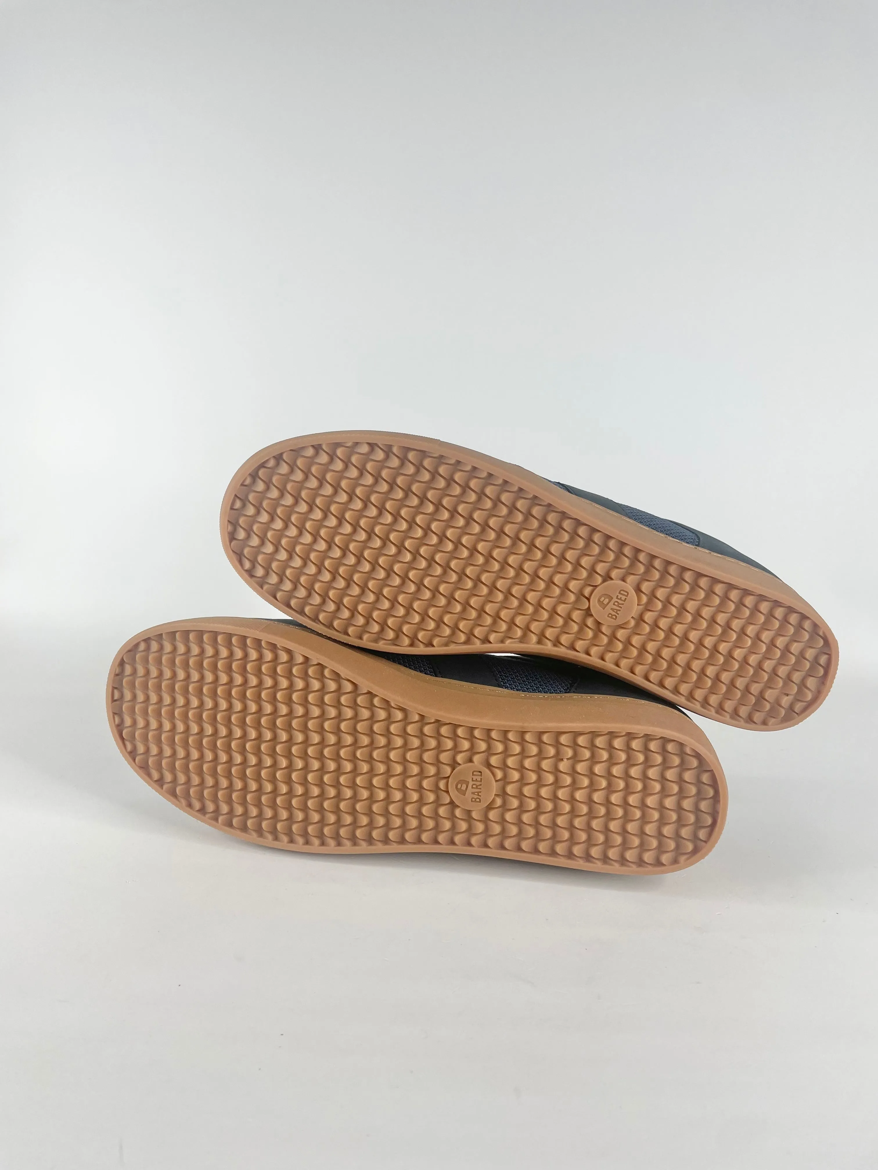 Bared Navy Blue Mesh & Nubuck 'Promethium' Sneakers - EU44