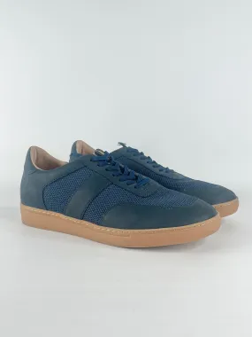 Bared Navy Blue Mesh & Nubuck 'Promethium' Sneakers - EU44