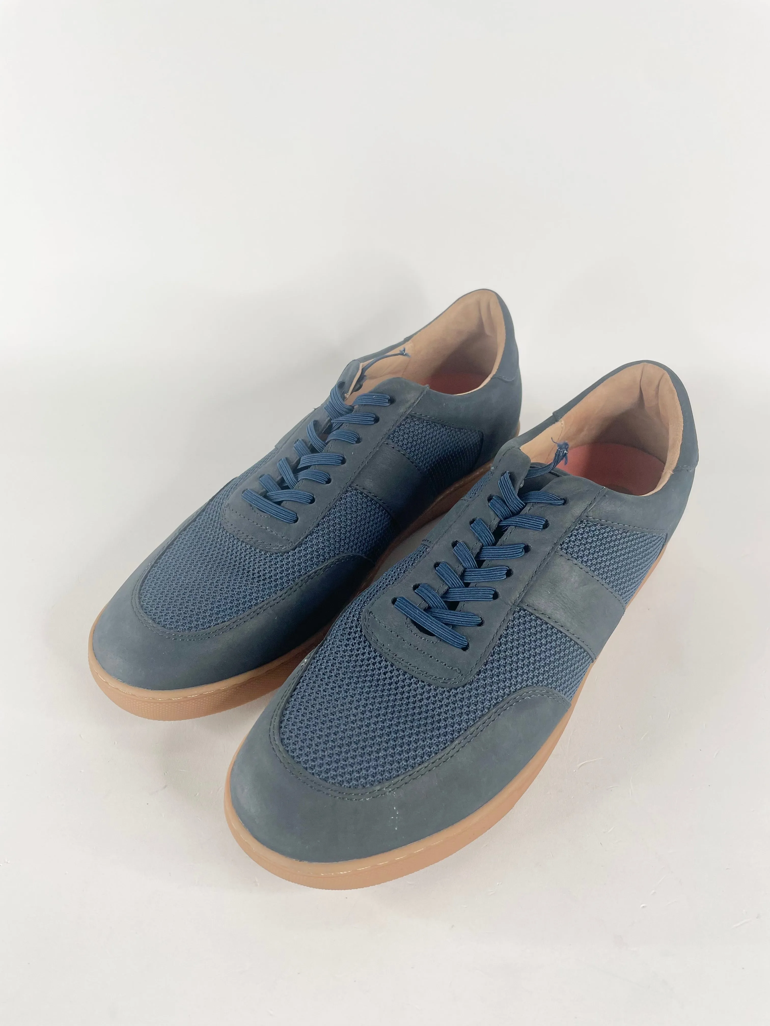 Bared Navy Blue Mesh & Nubuck 'Promethium' Sneakers - EU44
