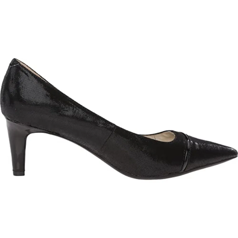 Bettina Black Fabric Anne Klein Pumps