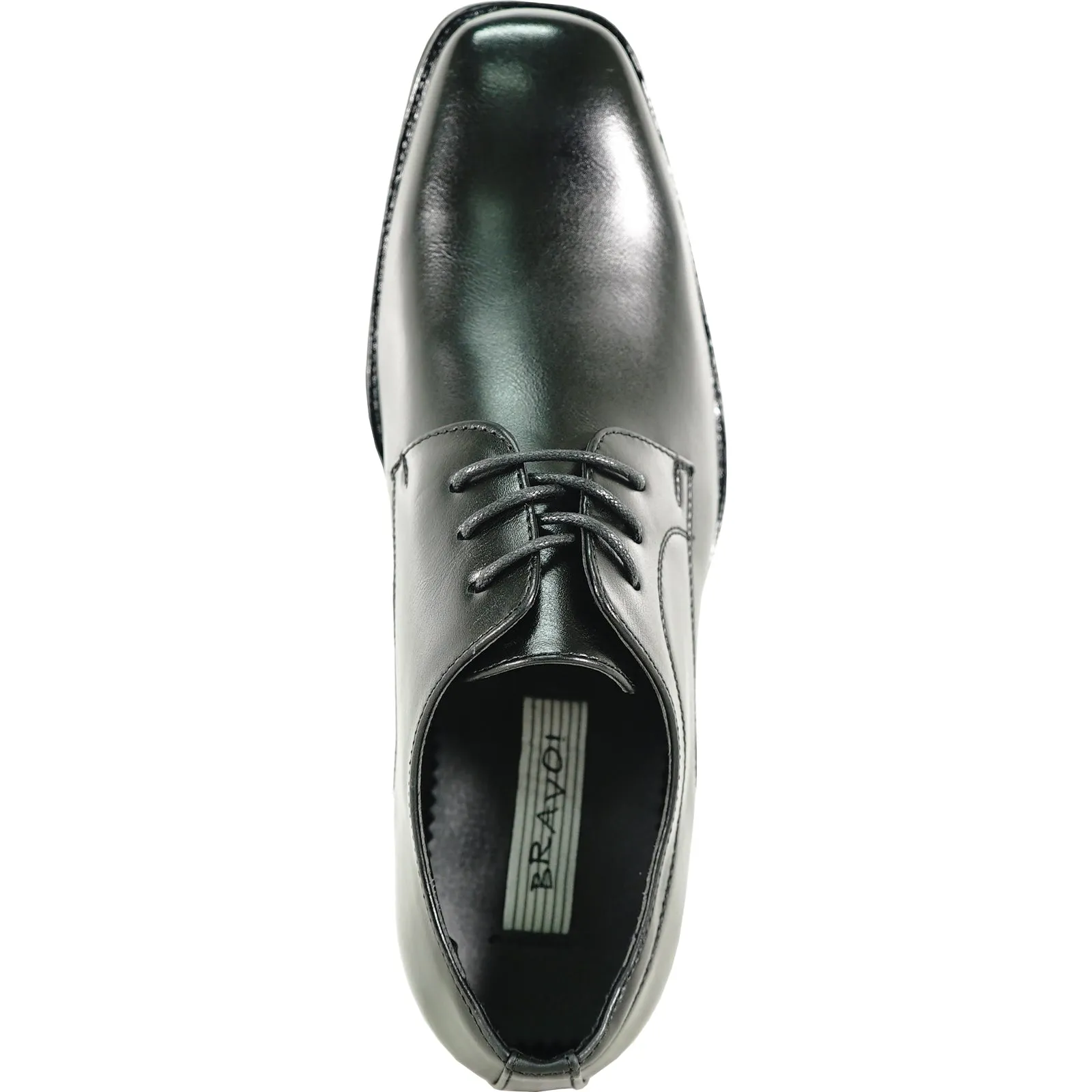 BRAVO Men Dress Shoe MILANO-8 Oxford Shoe Black