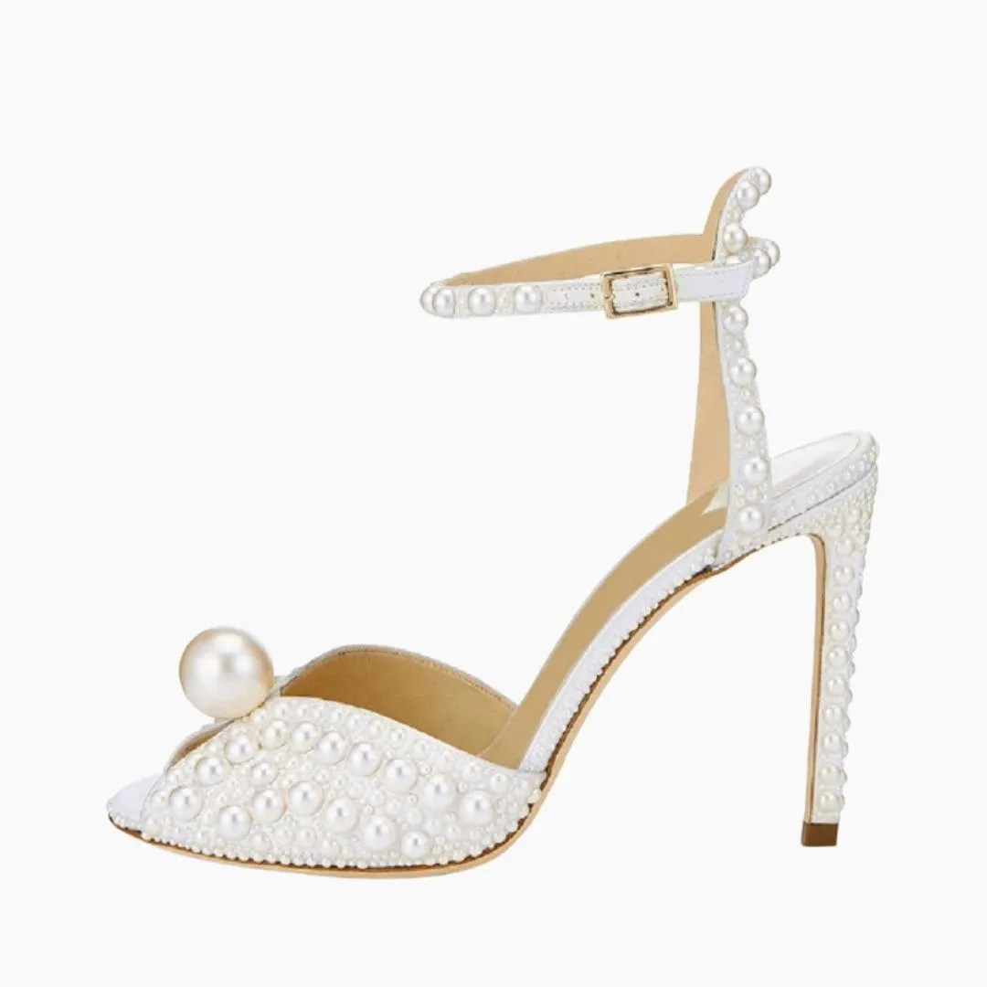 Buckle Strap, Thin Heels : Wedding Heels
