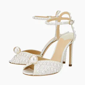 Buckle Strap, Thin Heels : Wedding Heels