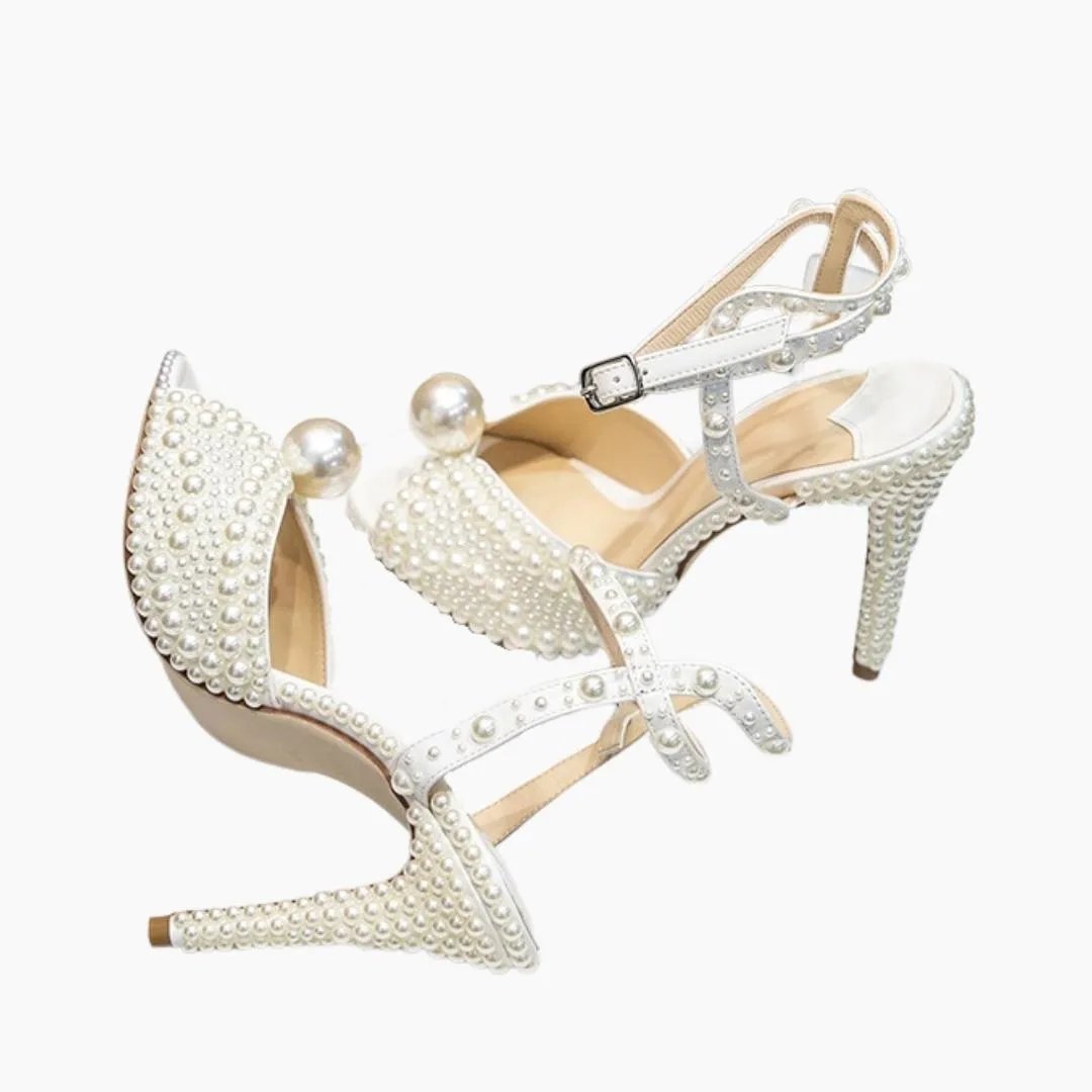 Buckle Strap, Thin Heels : Wedding Heels