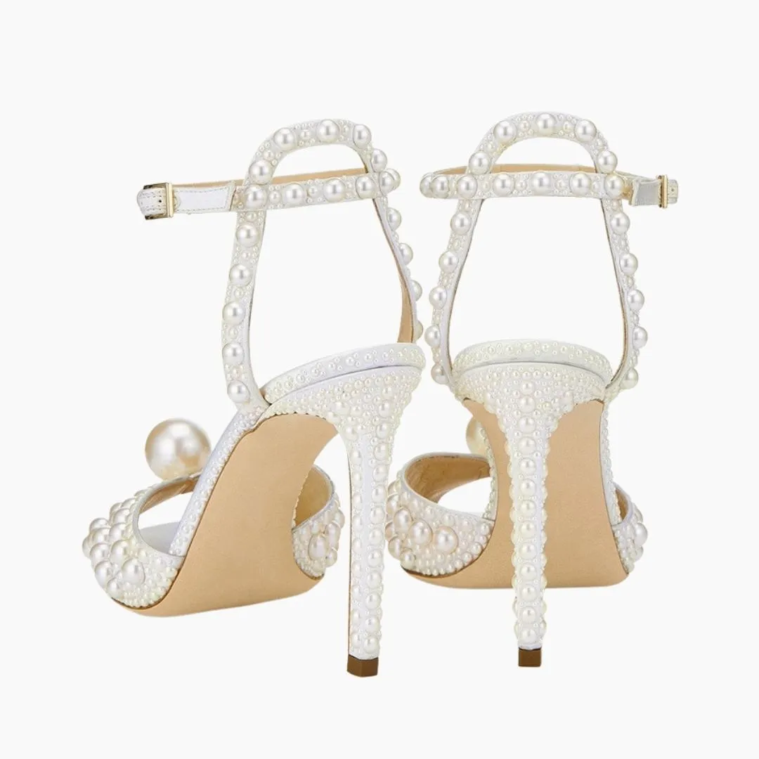 Buckle Strap, Thin Heels : Wedding Heels