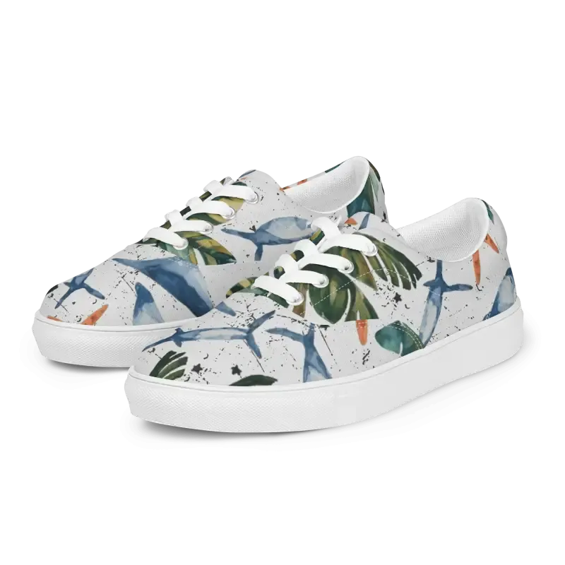 Chic Canvas Shoes Women's Lace Cozy Sneakers