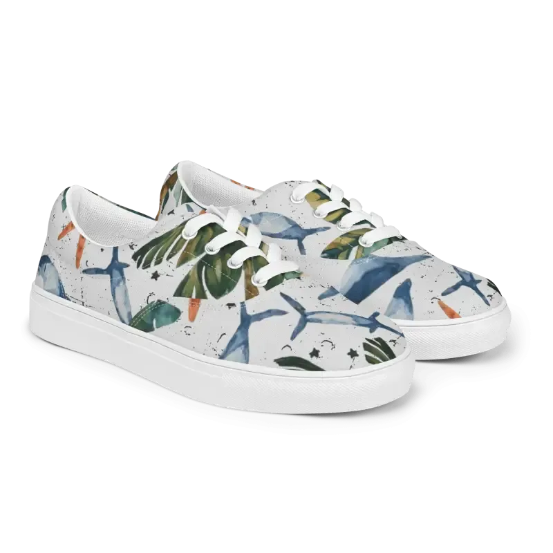 Chic Canvas Shoes Women's Lace Cozy Sneakers