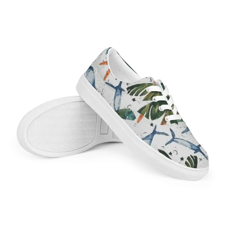 Chic Canvas Shoes Women's Lace Cozy Sneakers