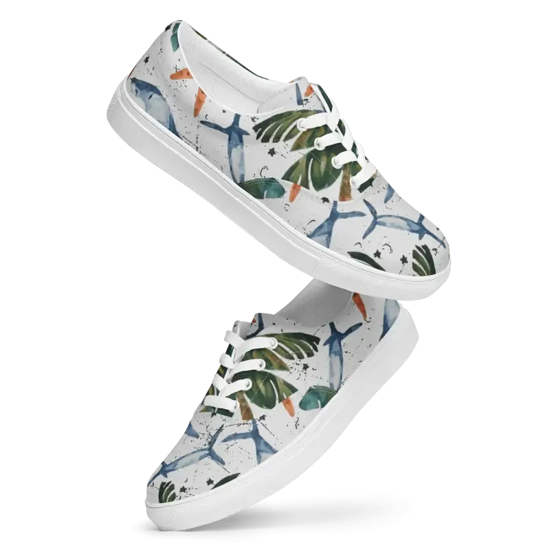 Chic Canvas Shoes Women's Lace Cozy Sneakers