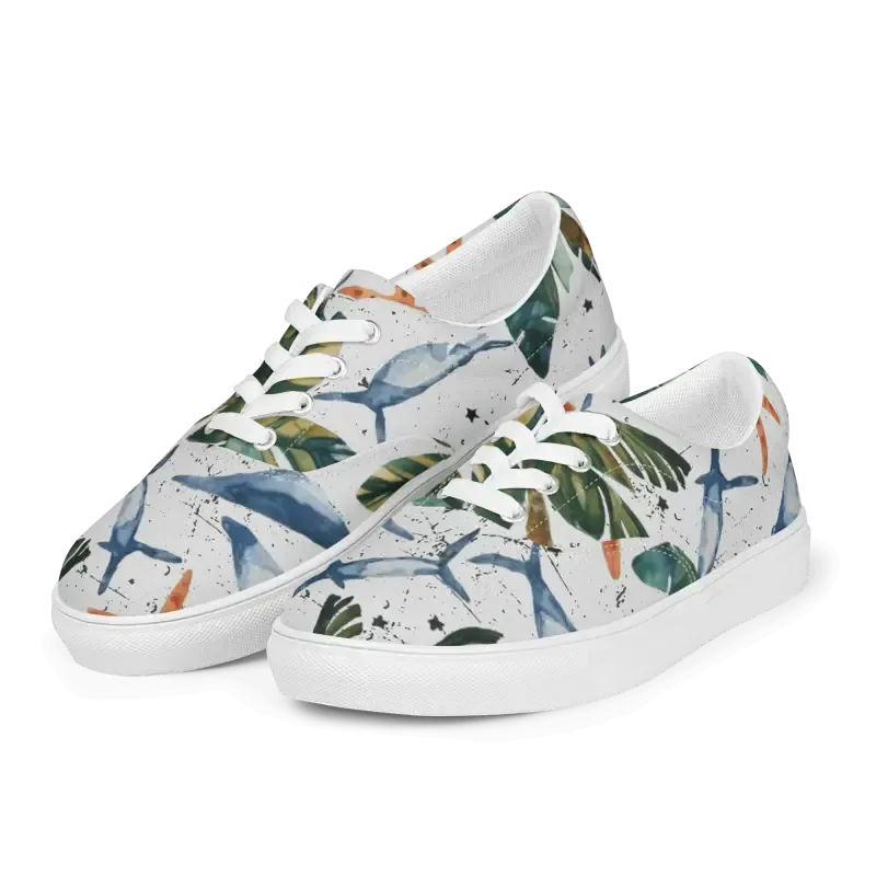 Chic Canvas Shoes Women's Lace Cozy Sneakers