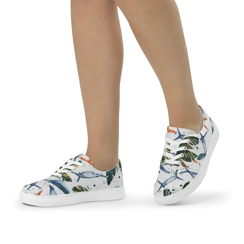 Chic Canvas Shoes Women's Lace Cozy Sneakers