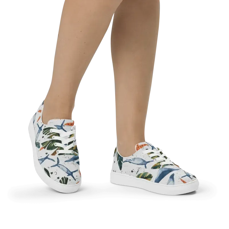 Chic Canvas Shoes Women's Lace Cozy Sneakers