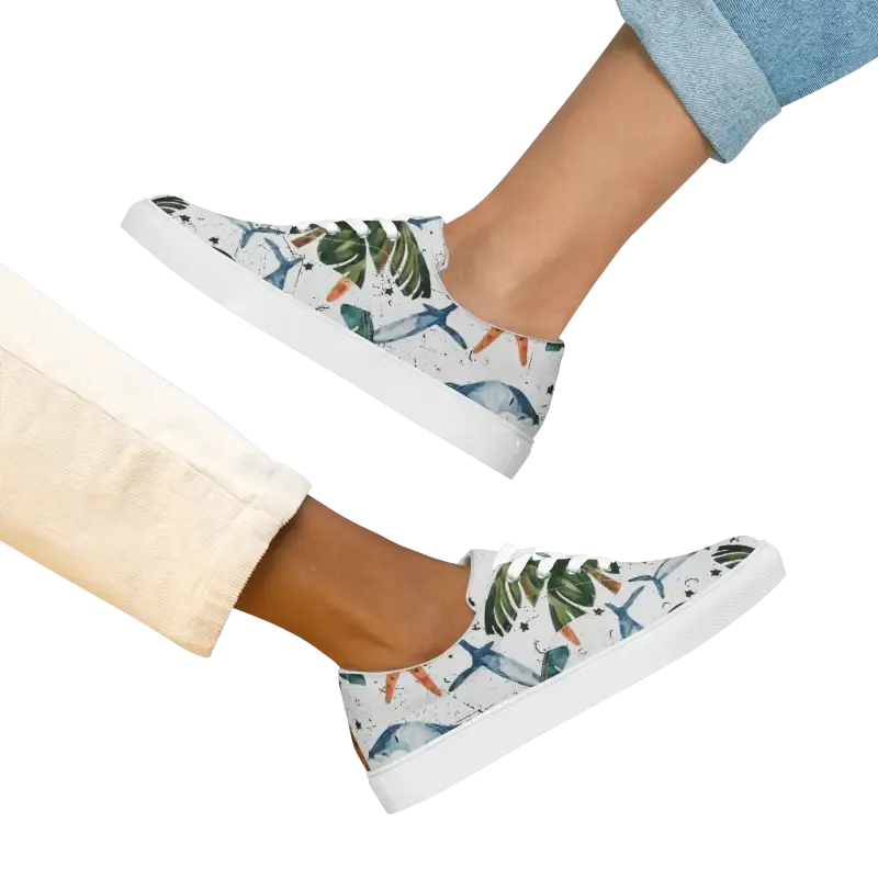 Chic Canvas Shoes Women's Lace Cozy Sneakers