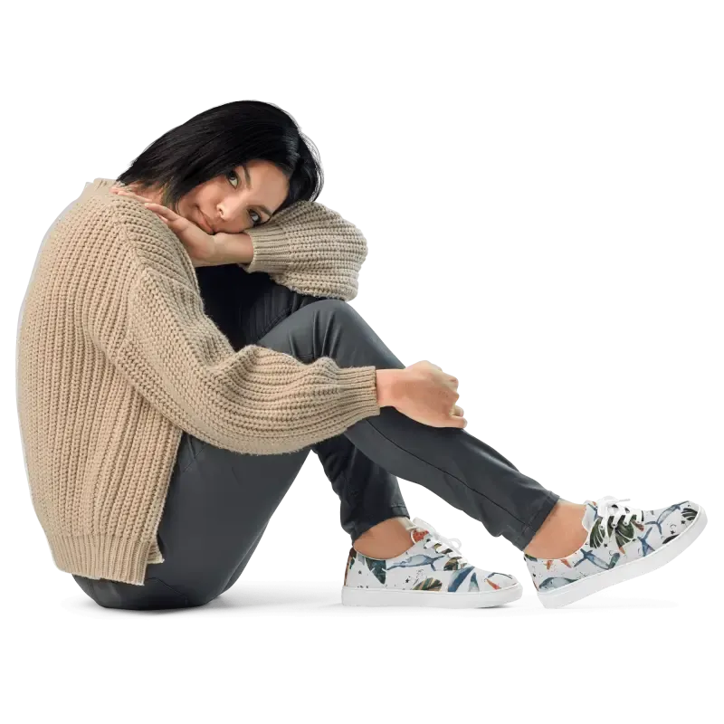 Chic Canvas Shoes Women's Lace Cozy Sneakers
