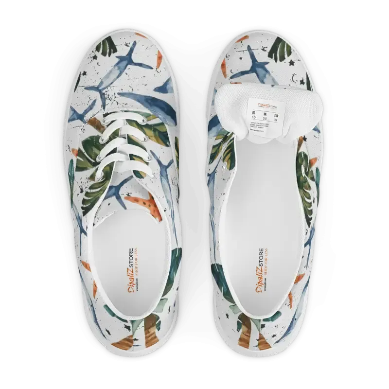 Chic Canvas Shoes Women's Lace Cozy Sneakers