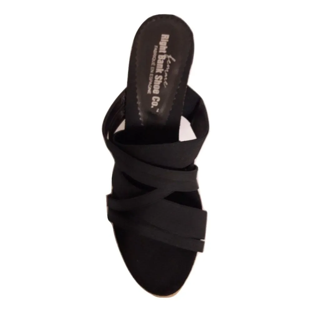 Clem Black Right Bank Sandal