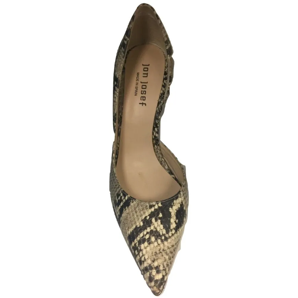 Coco Black and White Leather Jon Josef d'Orsay Pumps