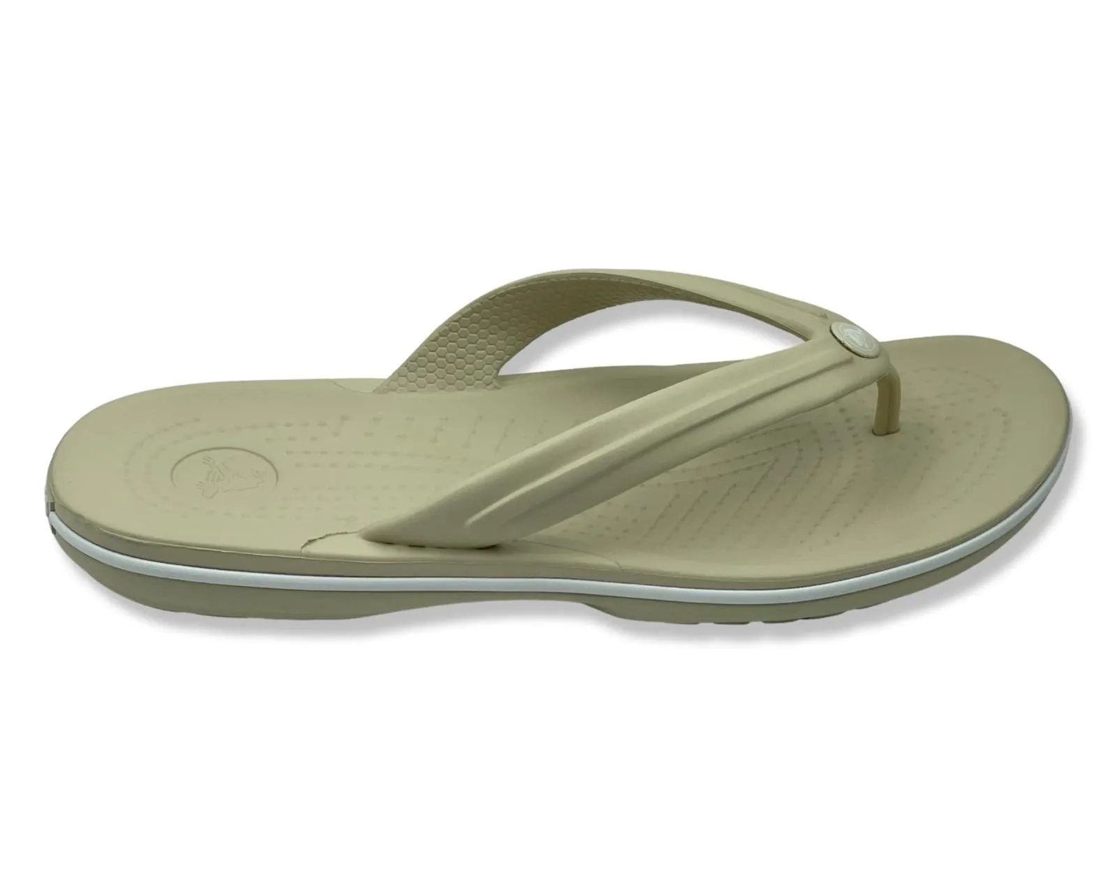 Crocs Crocband Flip In Beige For Women's