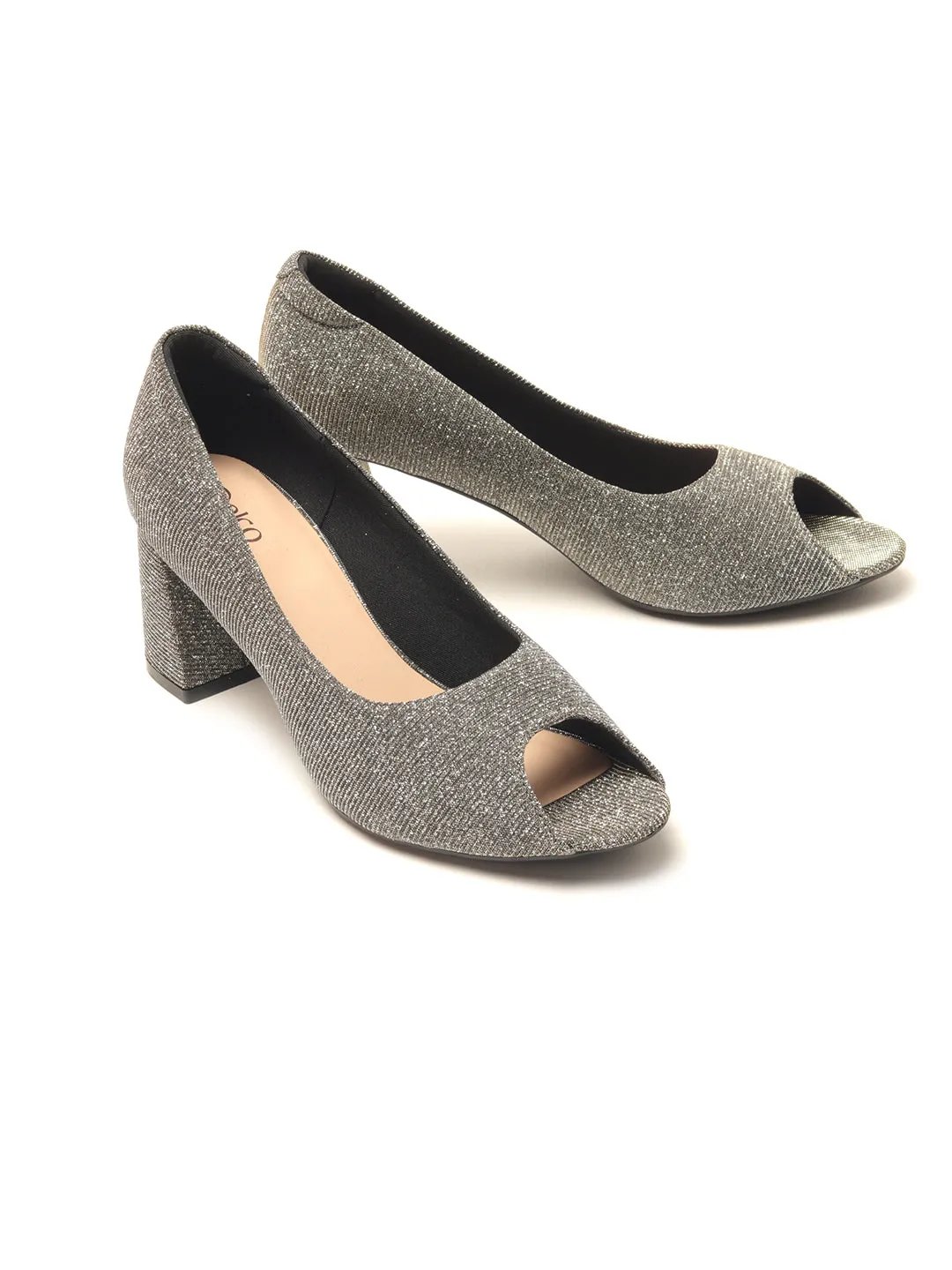 Delco Block heel Evening wear Belly