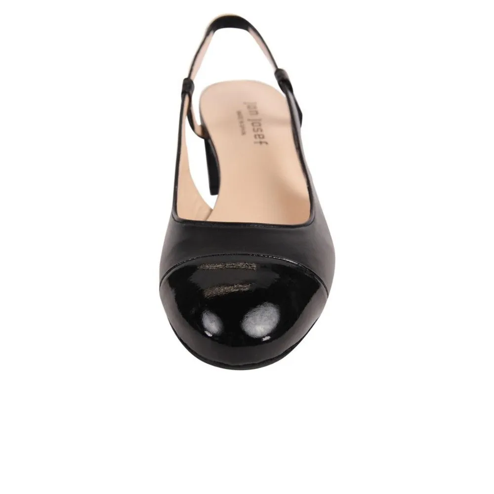 Deluna Black Jon Josef Slingback Pump