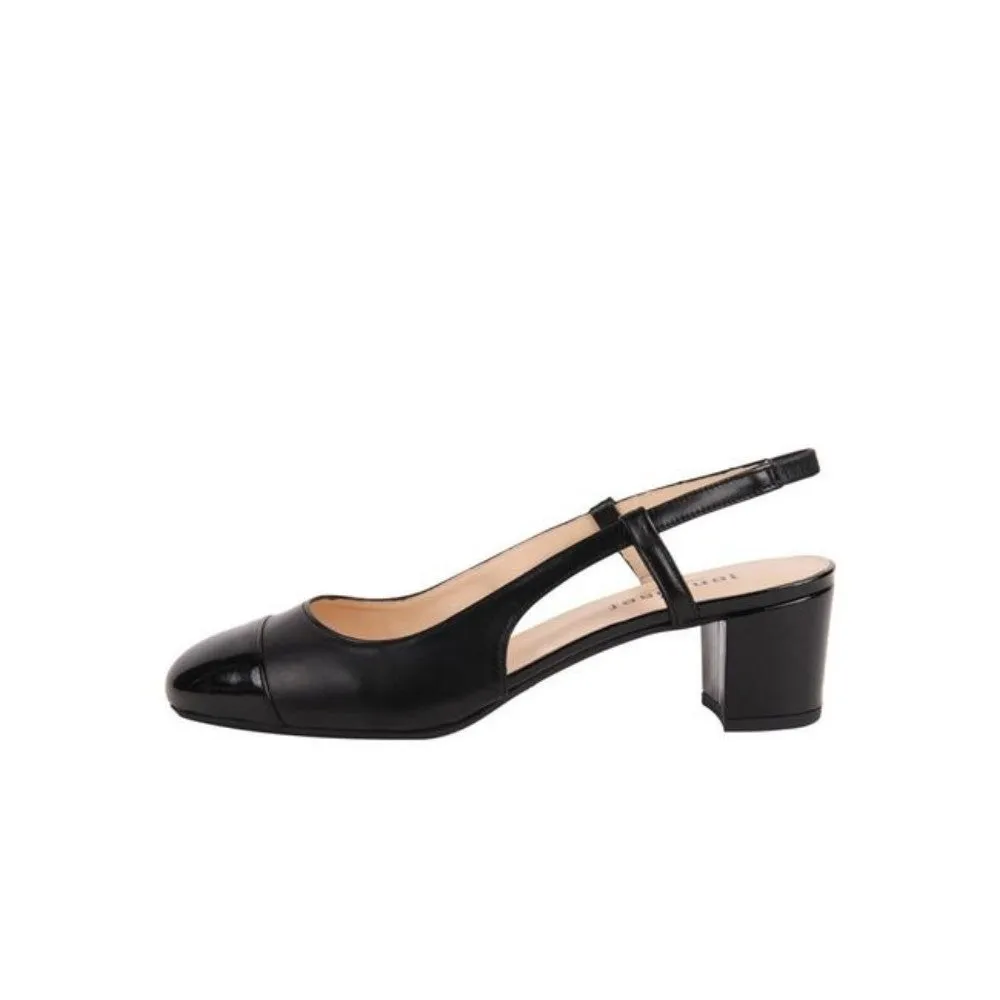 Deluna Black Jon Josef Slingback Pump
