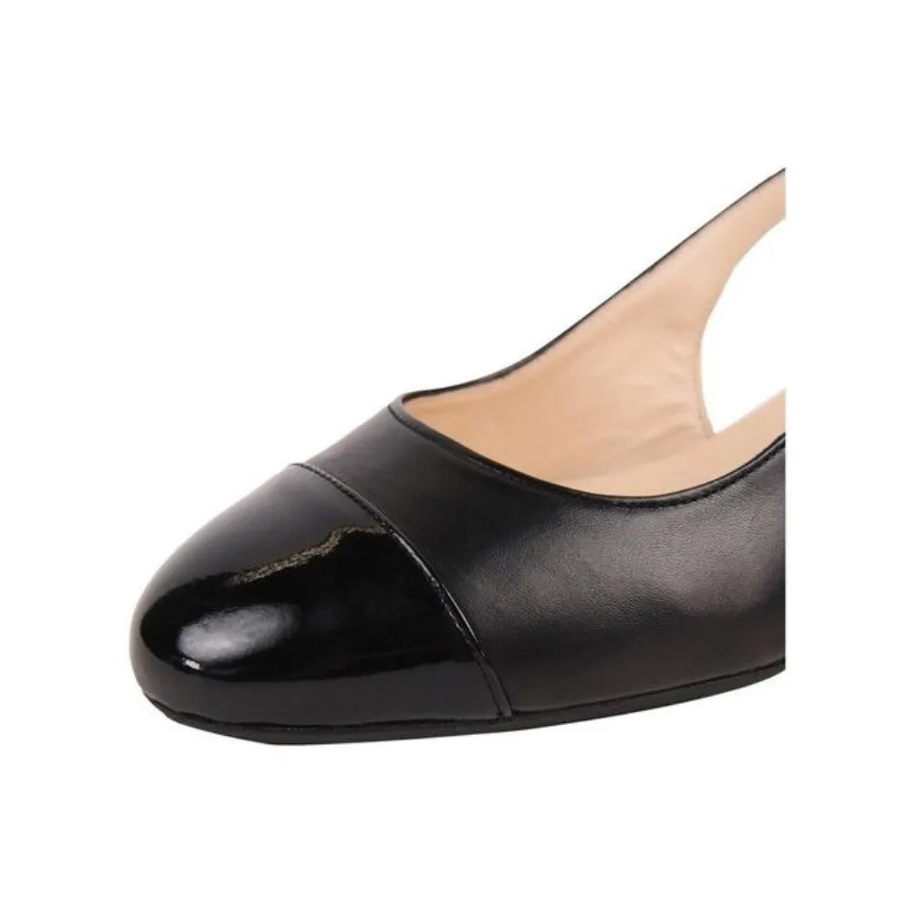 Deluna Black Jon Josef Slingback Pump