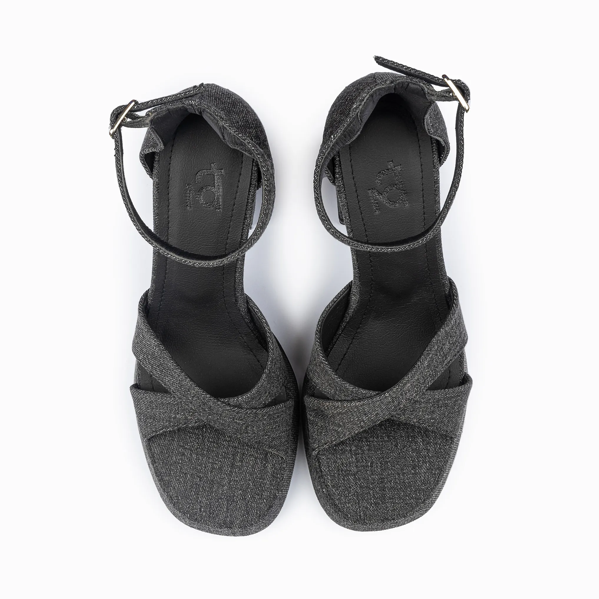 Disco Platform Denim Heels