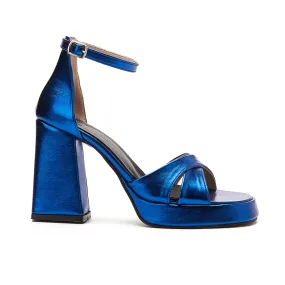 Disco Platform Metallic Heels