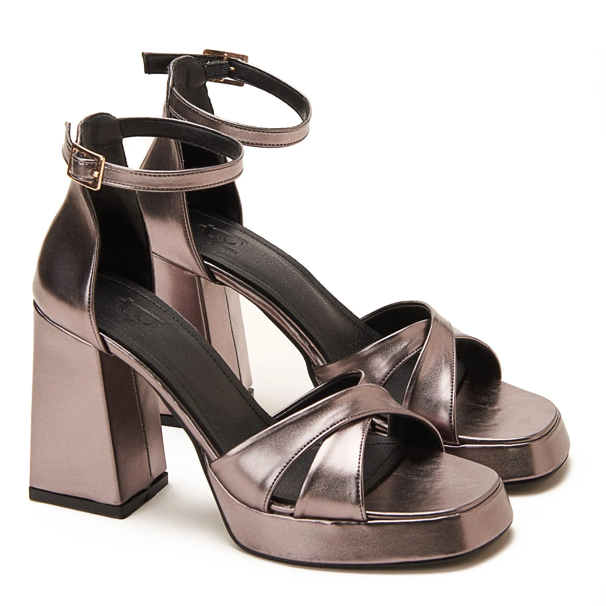 Disco Platform Metallic Heels