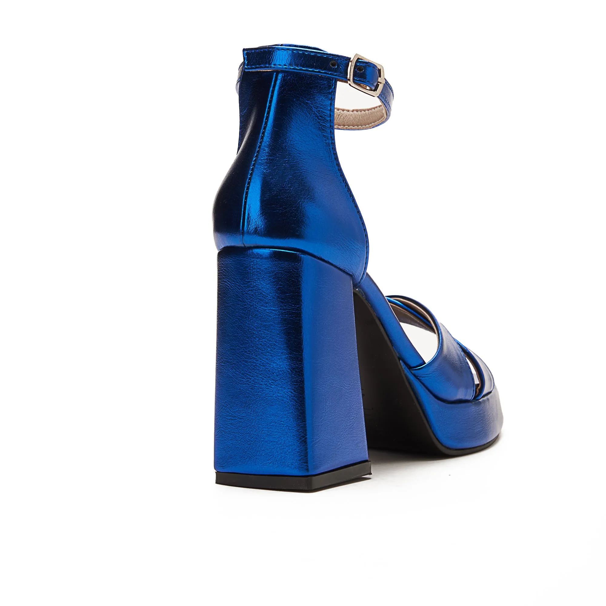 Disco Platform Metallic Heels