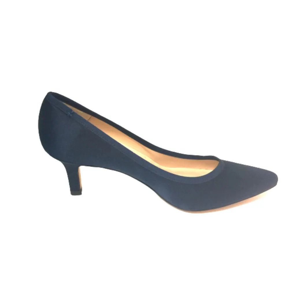 Face Navy Silk Satin Jon Josef Pump