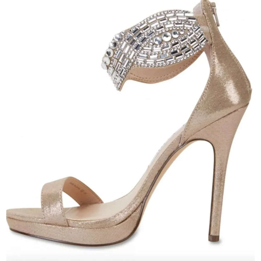 Fayth Taupe Reflective Nina Sandals