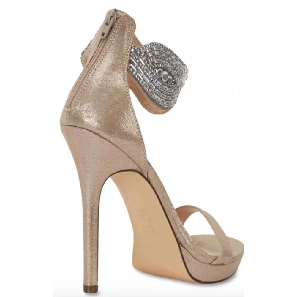 Fayth Taupe Reflective Nina Sandals