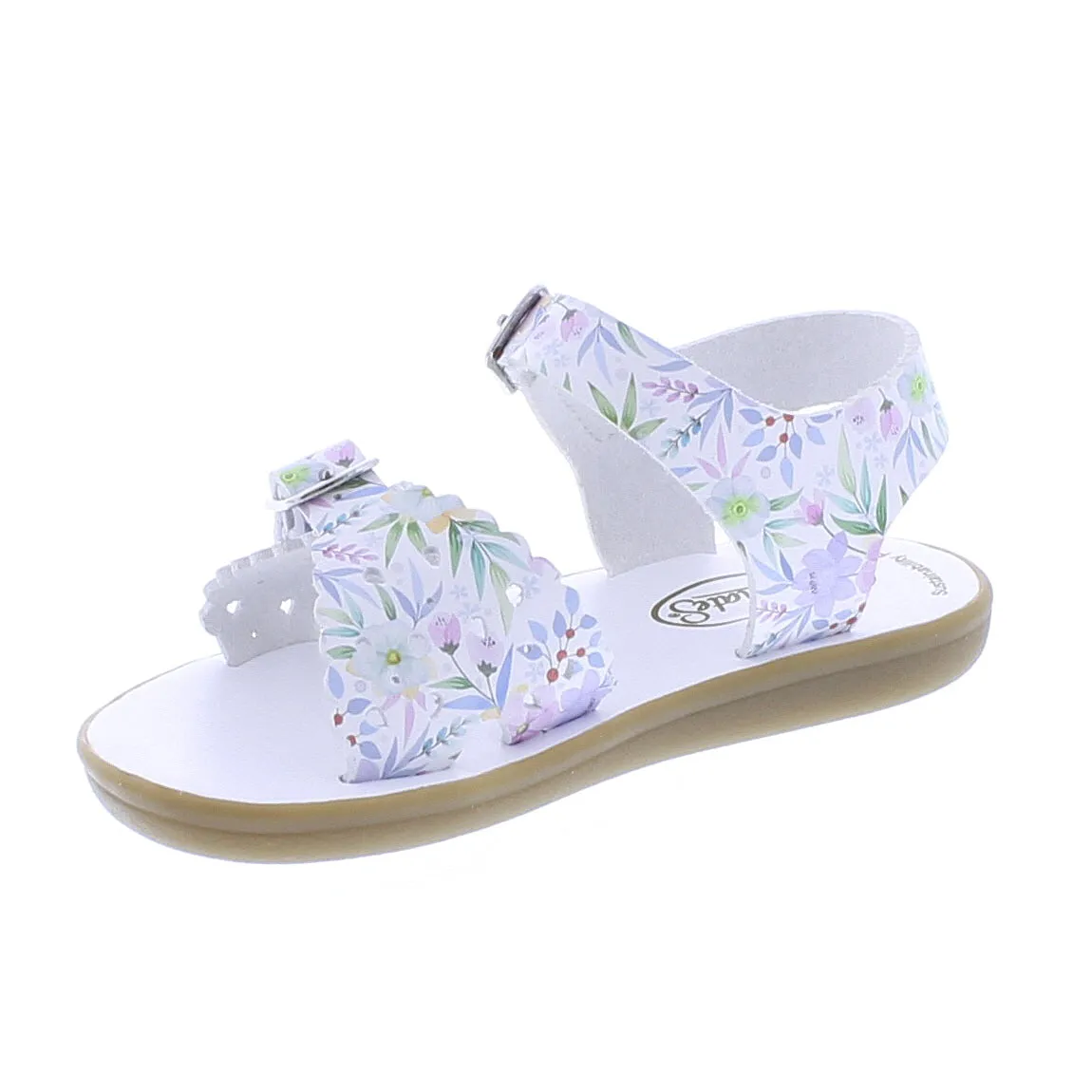 Footmates Eco-Ariel | Bloom Floral Microfiber Little Kids Sandals