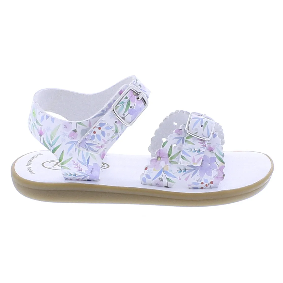 Footmates Eco-Ariel | Bloom Floral Microfiber Little Kids Sandals