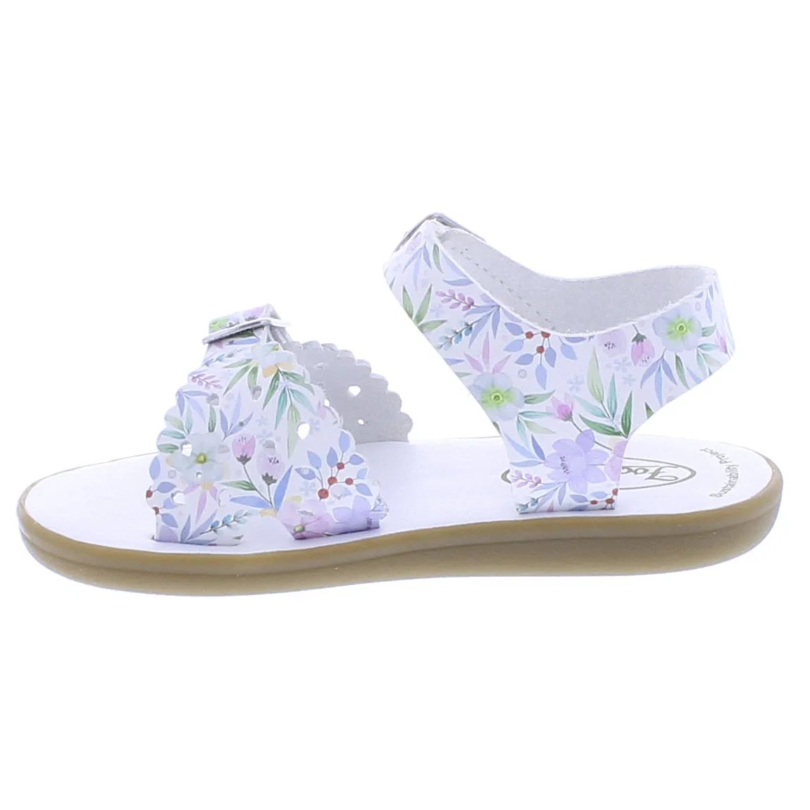 Footmates Eco-Ariel | Bloom Floral Microfiber Little Kids Sandals