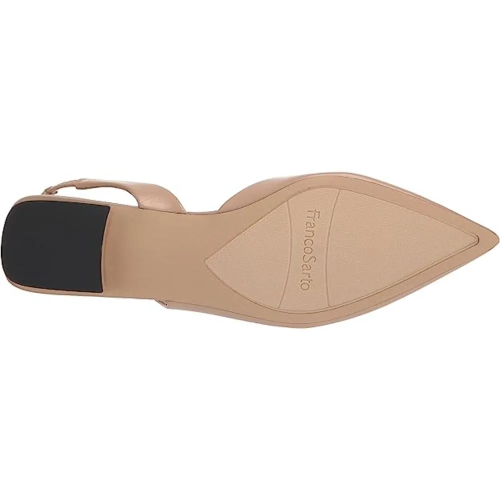 Franco Sarto Women's Tyra Sand Leather Slingback Pump