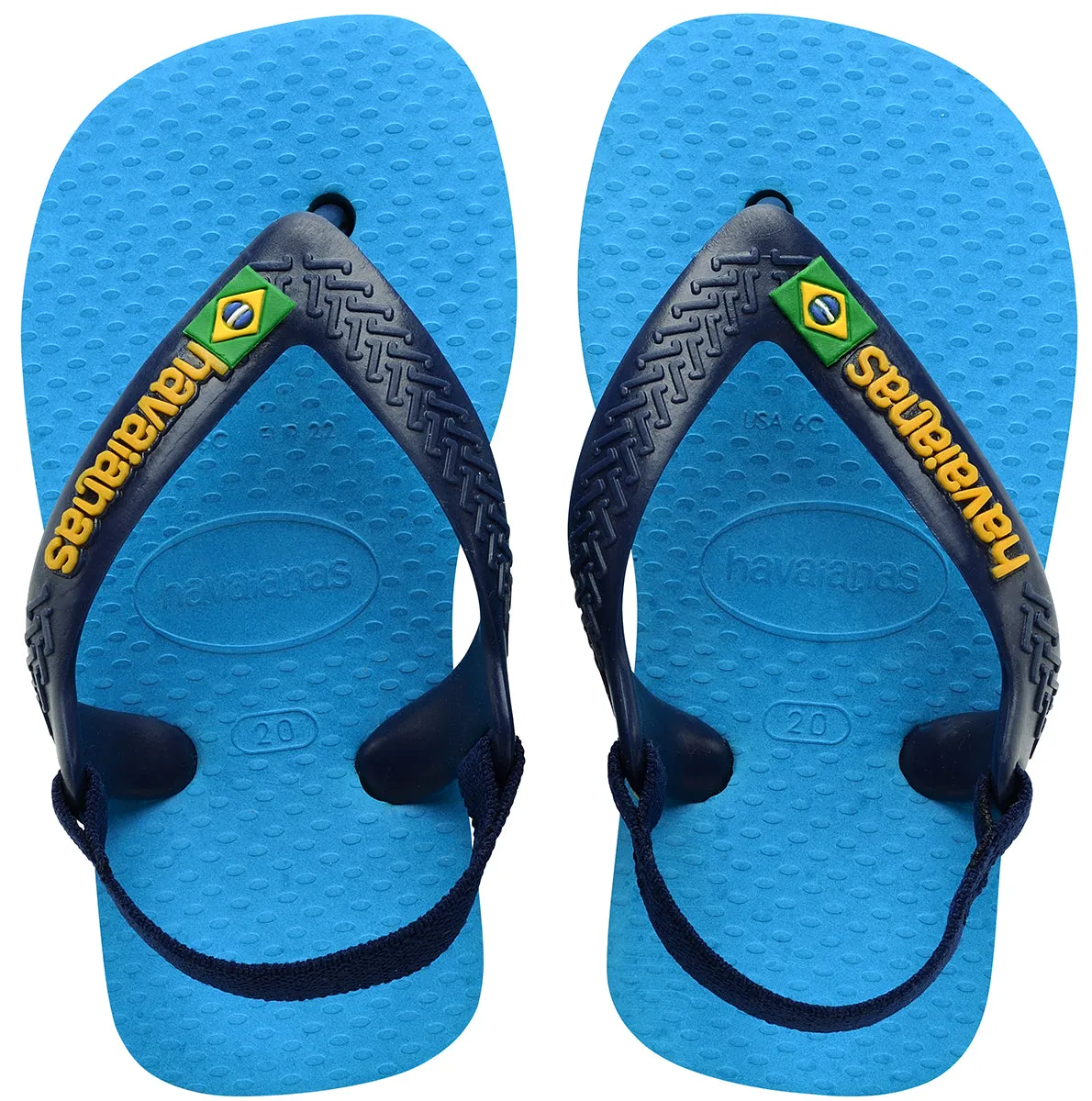 Havaianas Brasil Logo II In Navy Blue For Toddler