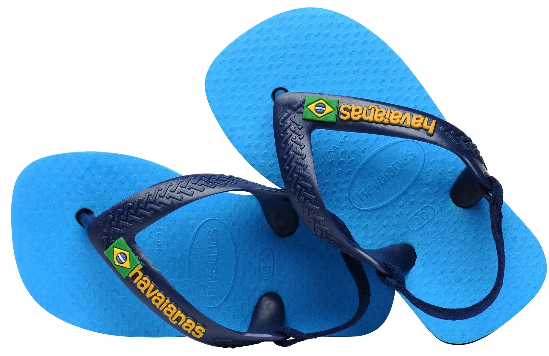 Havaianas Brasil Logo II In Navy Blue For Toddler