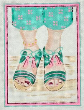 Here's Looking at Shoe: Tassel-tie Sandals