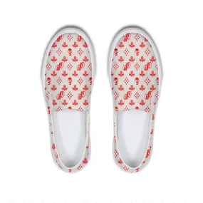 JPMonogram Red | slip-on canvas shoes
