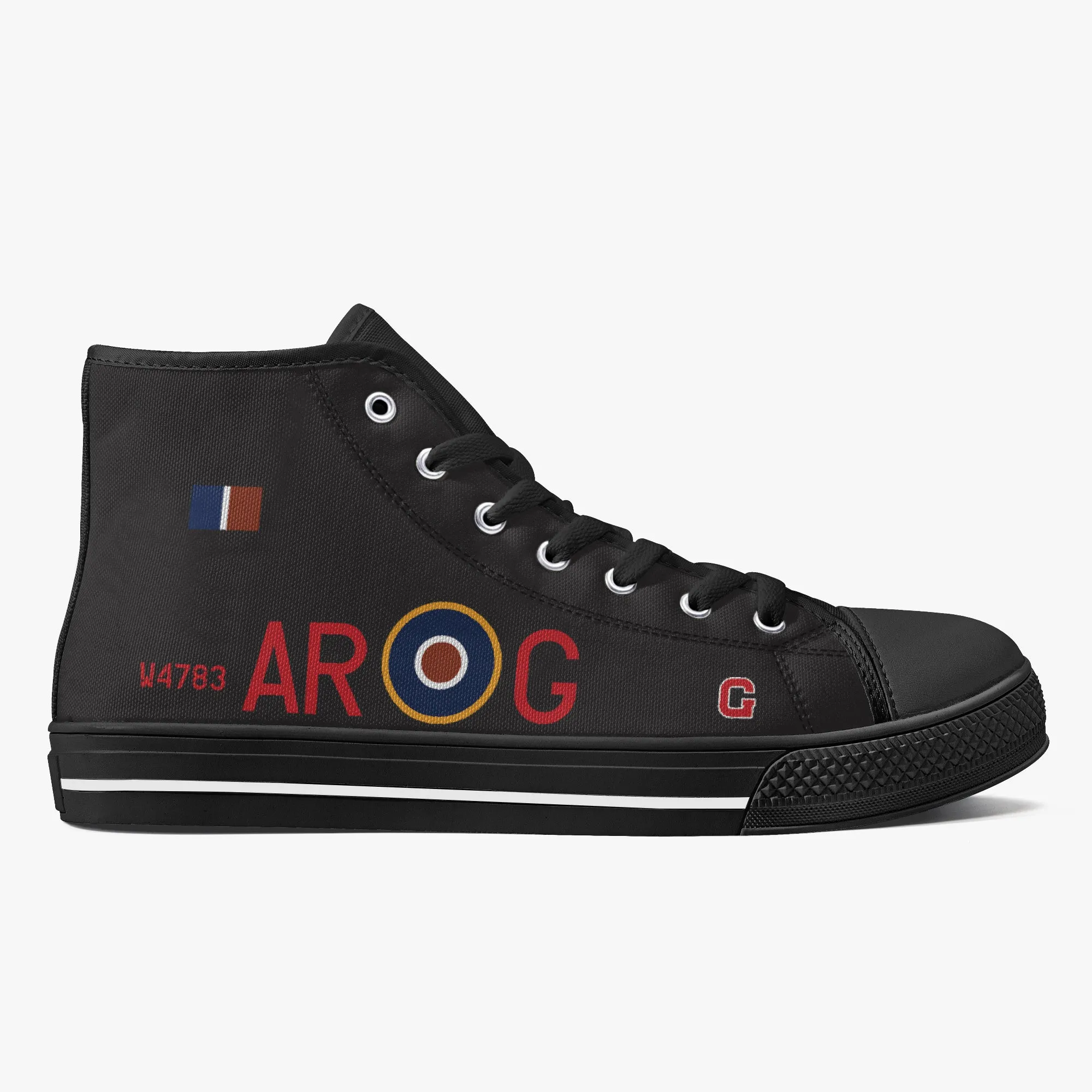 Lancaster "G for George" High Top Canvas Shoes (Black)