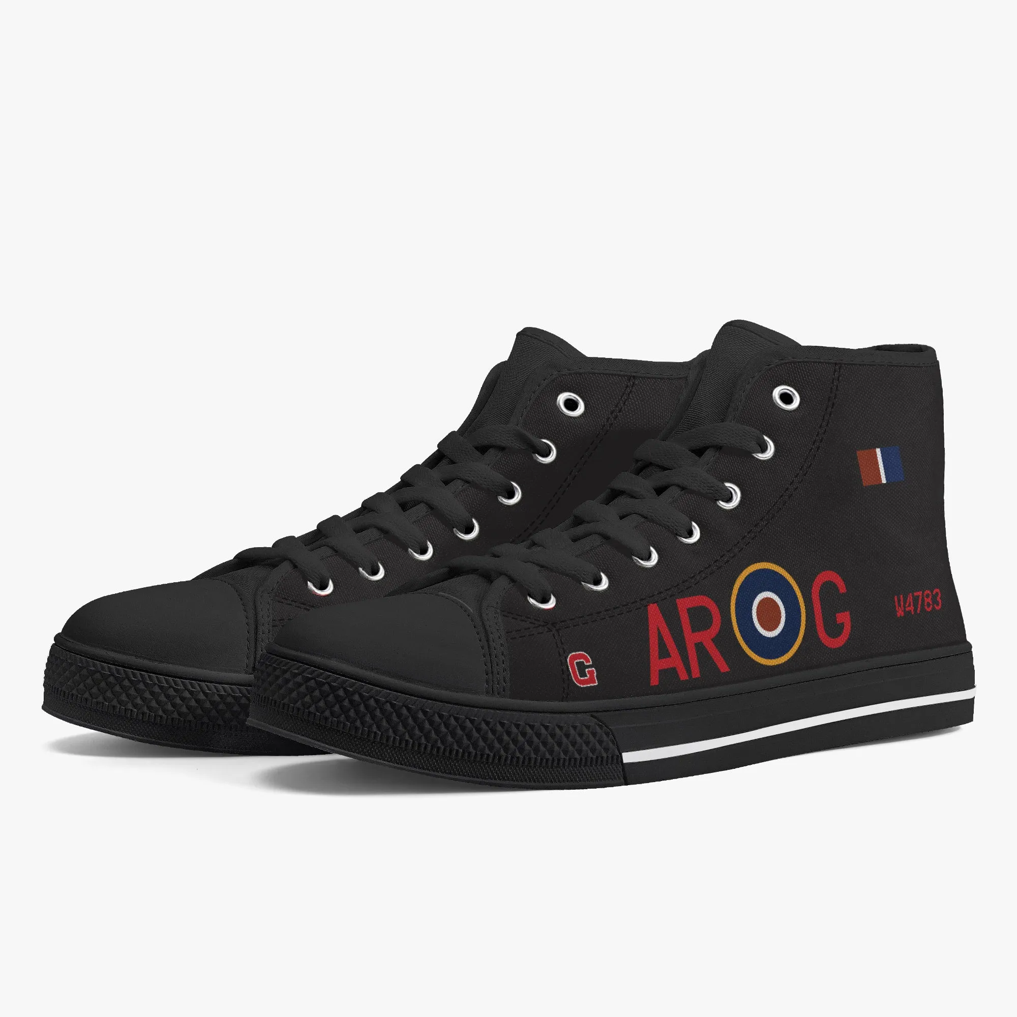 Lancaster "G for George" High Top Canvas Shoes (Black)