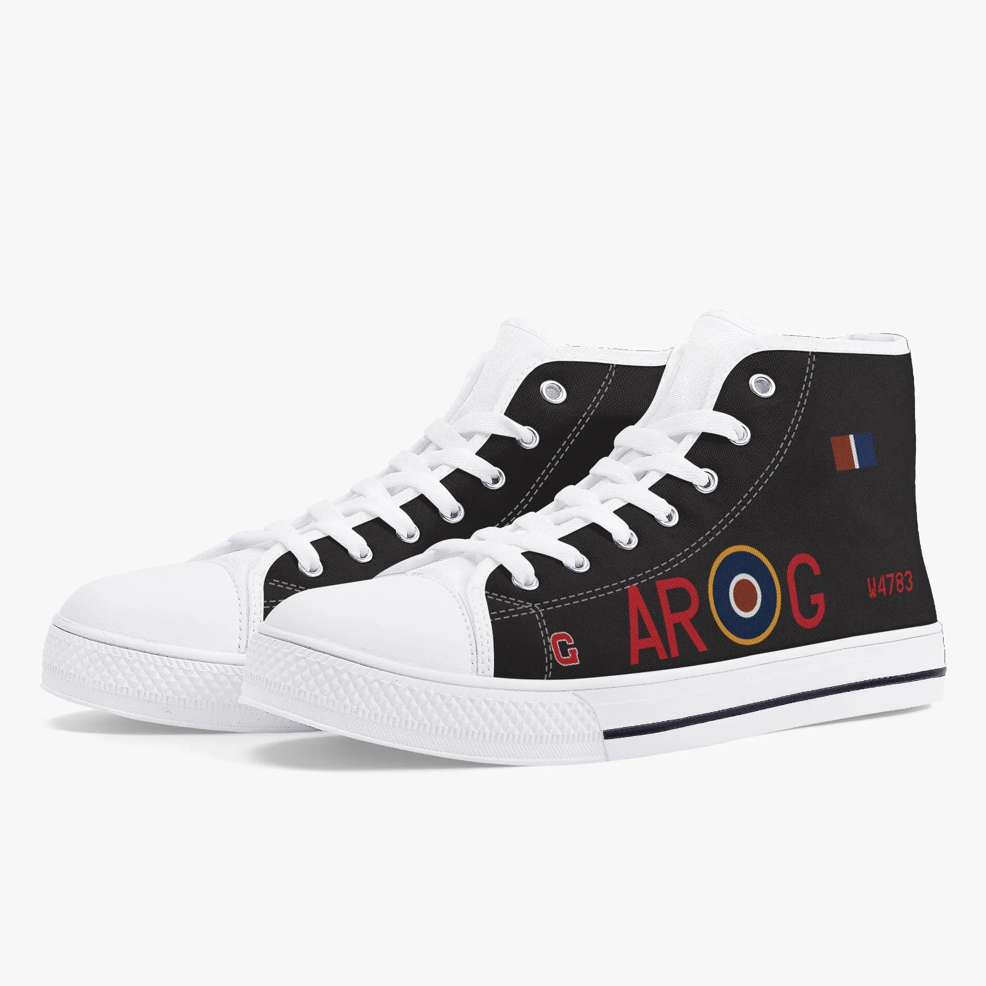 Lancaster "G for George" High Top Canvas Shoes (Black)
