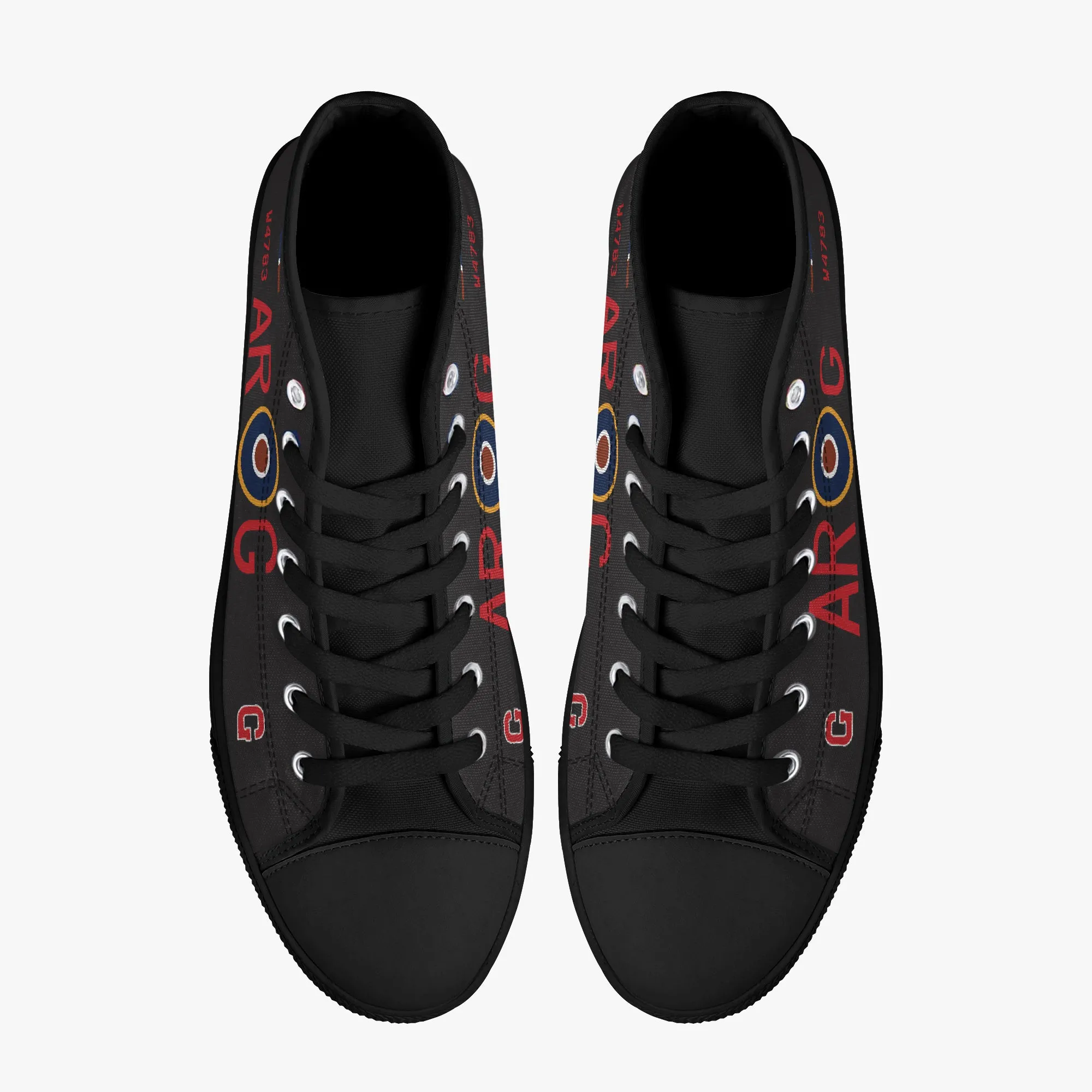 Lancaster "G for George" High Top Canvas Shoes (Black)