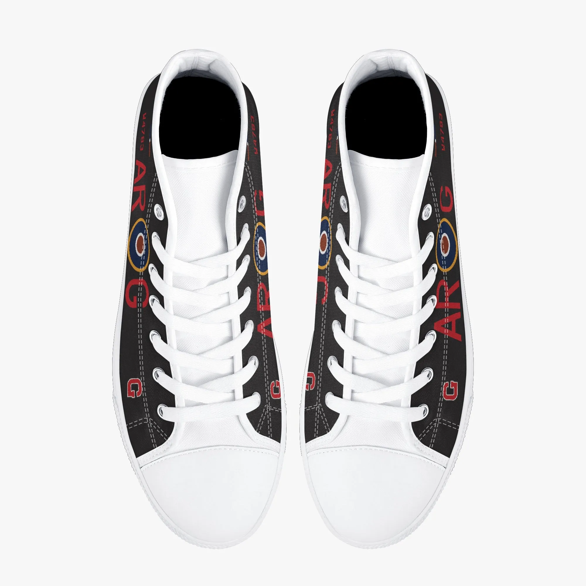 Lancaster "G for George" High Top Canvas Shoes (Black)