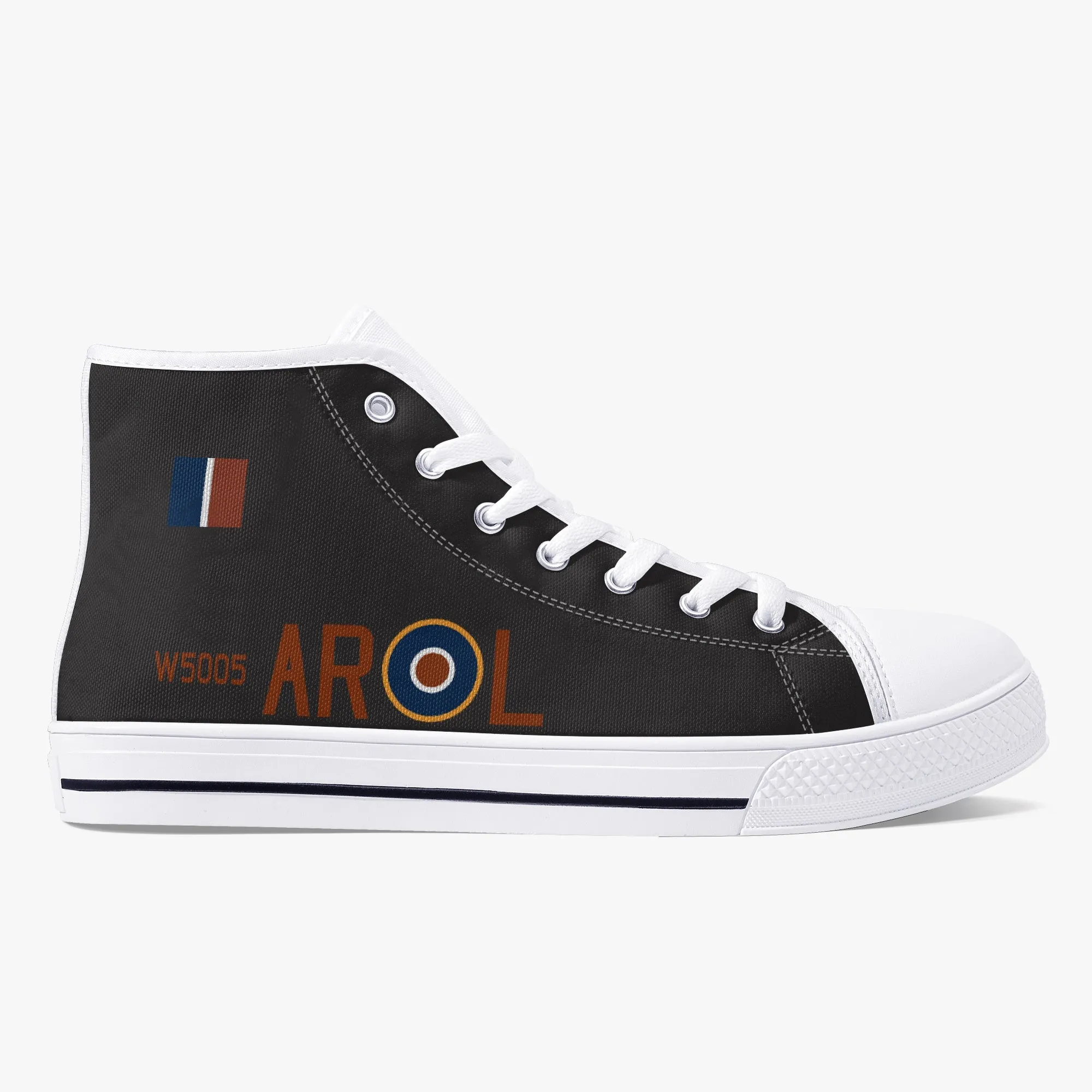 Lancaster "L for Leader" High Top Canvas Shoes  (Black)